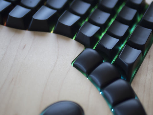Blank Black Keycaps for the Model 01