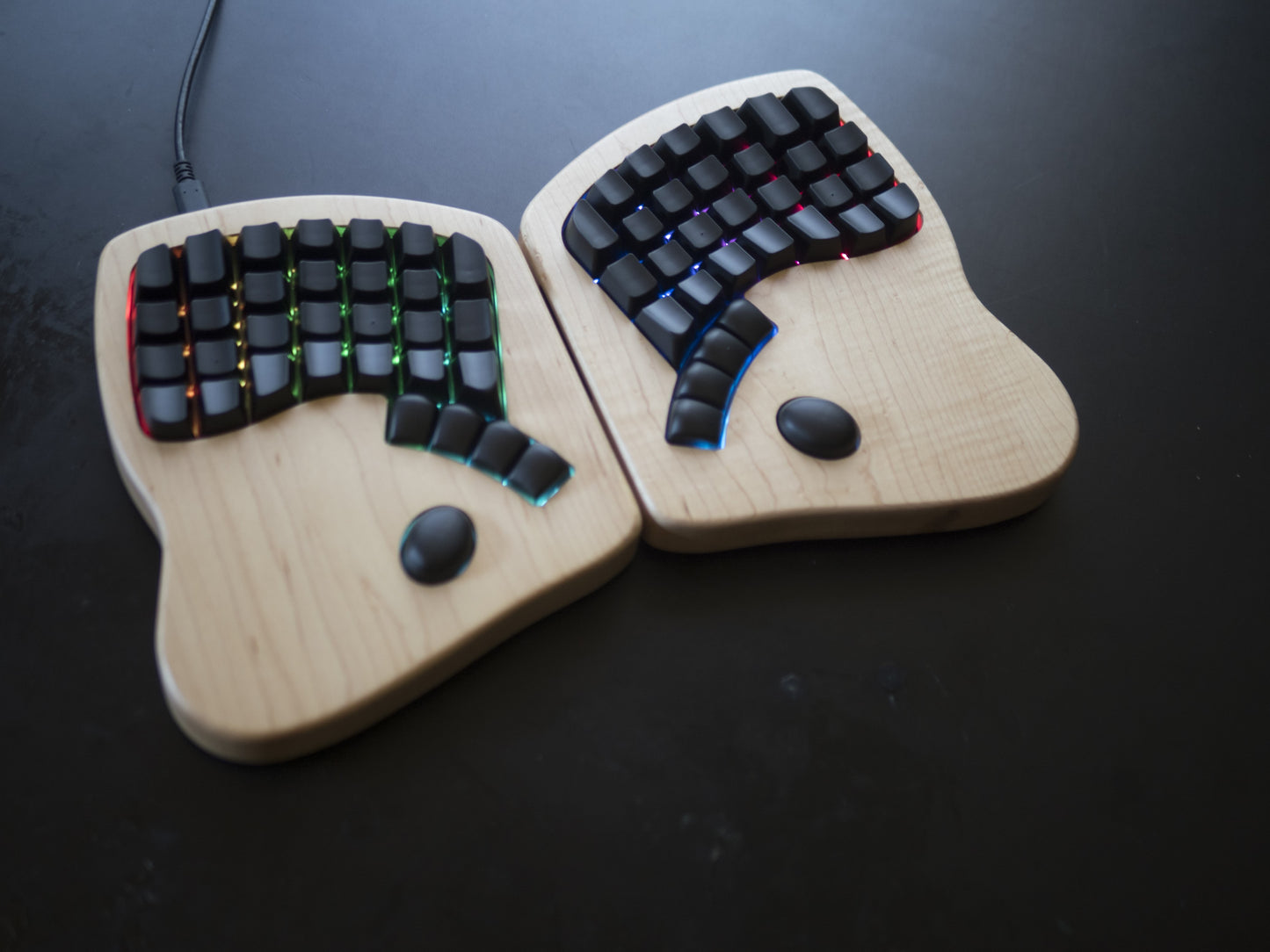 Blank Black Keycaps for the Model 01