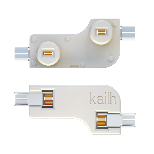White Kailh Hotswap sockets for MX-style Keyswitches x 25